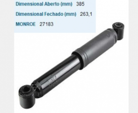 AMORTECEDOR TRASEIRO CITROEN BERLINGO 1998/07 PEUGEOT PARTNER 1998/ HOGGAR E XSARA PICASSO/ 2014